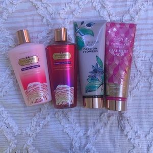 victoria secret body lotion x shower gel
